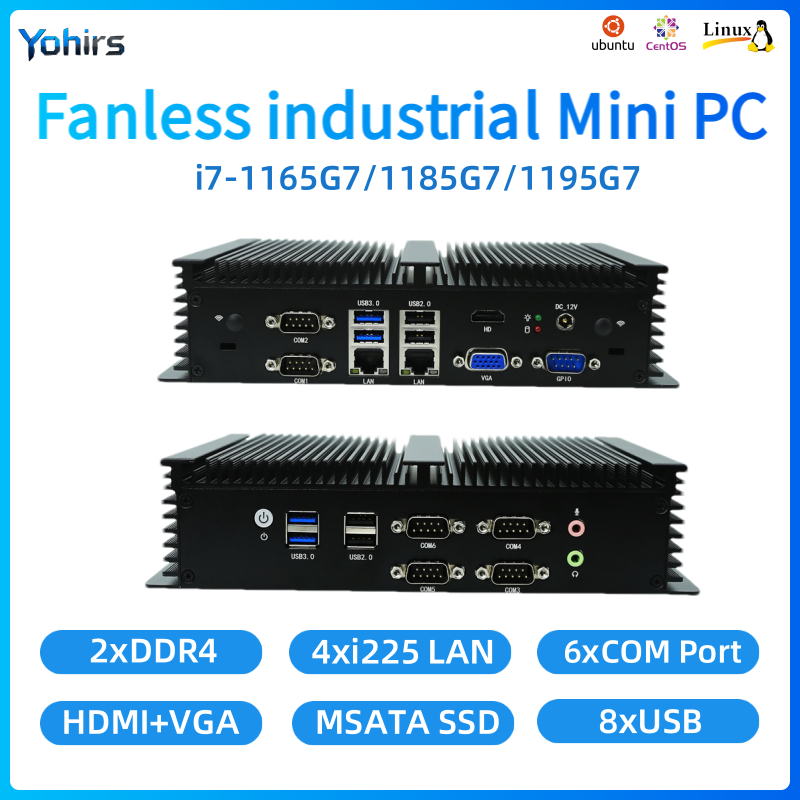 Lüfterloser eingebetteter PC I – Fanless Industrial Pc Rs485 Core I7 Bewertung und Preis