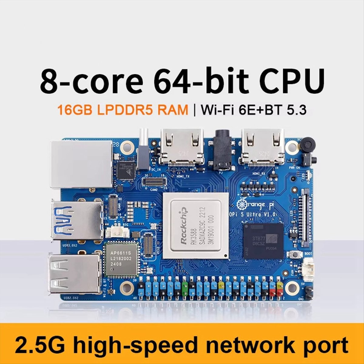 DT75BG Für 5 Ultra Entwicklung – Rockchip Rk3588 Development Board Bewertung und Preis
